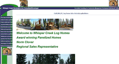 Desktop Screenshot of grizzlylogbuilders.com
